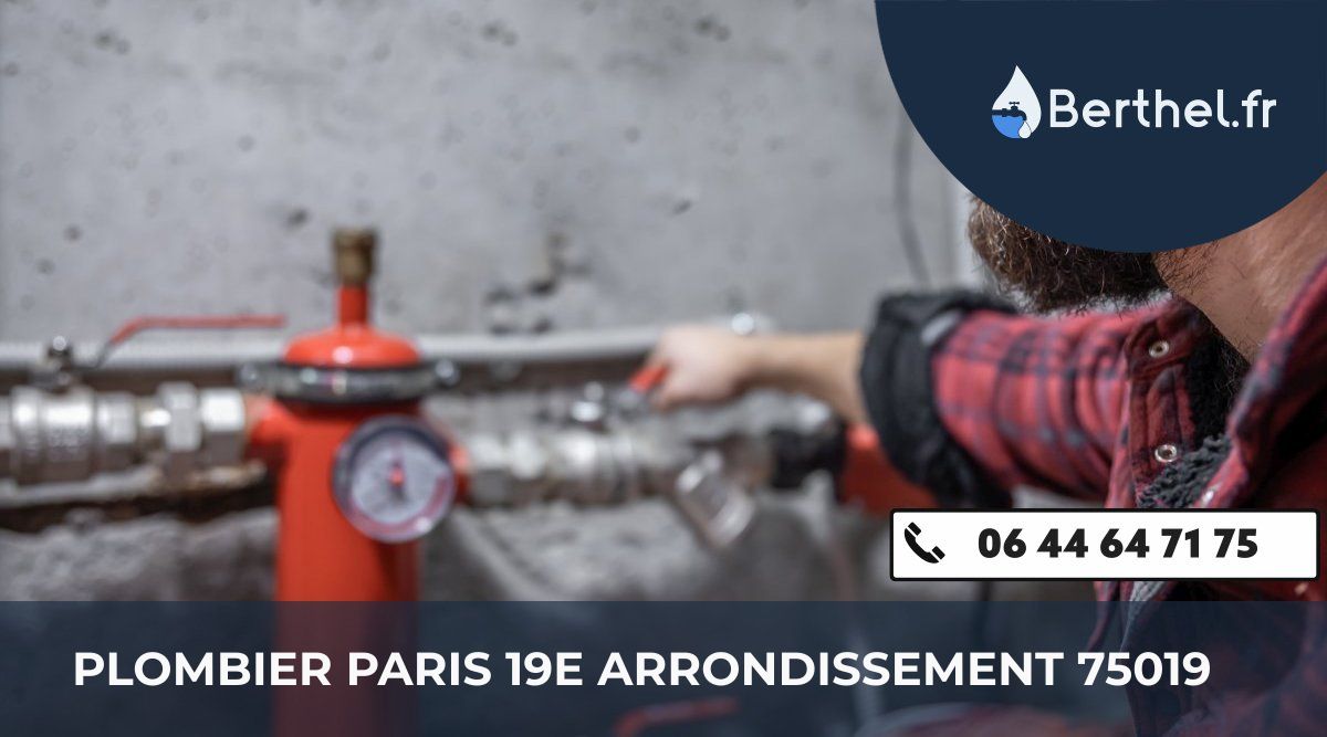 Dépannage plombier Paris 19e Arrondissement